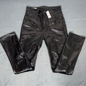 GAP Vintage Slim High Rise Jeans in Black Patent